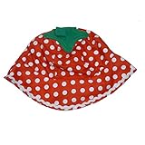 AbG幼児ガールズレッドドットサンハットフロッピーStrawberryバケットキャップ