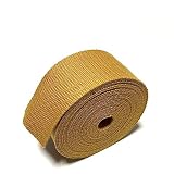 ECOKIJI(エコキジ)薄手 カバンテープ 厚み約1.4mm 綿ぽいポリエステル(幅50mm(長さ5m)イエローゴールド(KTS50YG5)