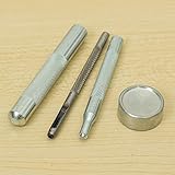 4ピース/パック831型金属スナップファスナープレススタッドボタンインストールツールハンドパンチ工具セットdiy材料アクセサリー