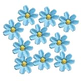 Prettyia 約50個　人工造花　フラワー　ヘッド　シルクデイジー　服装/帽子/かばん飾り　結婚式　アクセサリー　全12色 - 青