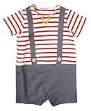 Hoppetta Disney series サロペット風ショートオール レッド 80㎝ 18112368