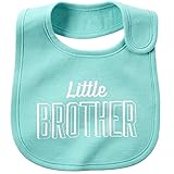 カーターズ（Carter's） 男の子用ミントグリーンLittle BROTHERよだれかけ [並行輸入品]