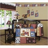 GEENNY Boutique Crib Bedding Set, Horse Western Cowboy, 13 Piece by GEENNY Baby [並行輸入品]