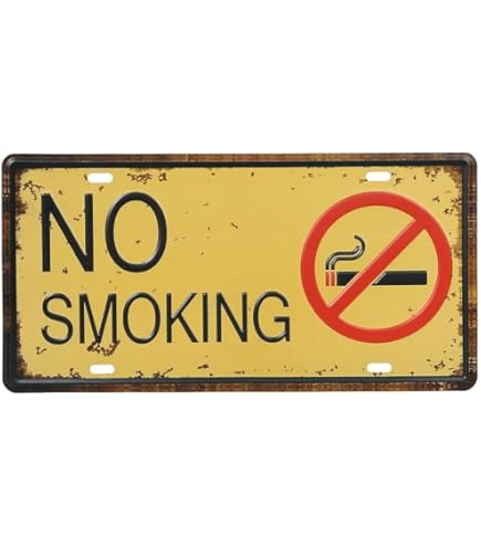 Amazon | speed mao 禁煙 サイン プレート おしゃれ