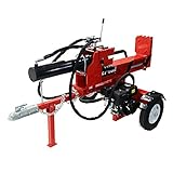 薪割り機 薪割機 ログスプリッター エンジン式 破砕力 27t 約6.5馬力 レッド 横割り　縦割り けん引 カッター まきわり マキワリ 薪ストーブ 斧 薪 破砕 油圧 オイル 木 木材 原木 丸太