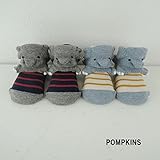 ポプキンズ ぞう 足型入りPOP UPソックス 9-12cm グレー