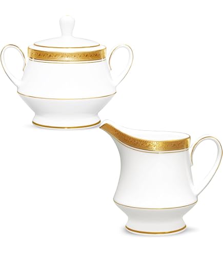 Amazon.co.jp: Noritake クレストウッド ゴールド - 50個セット、8人分