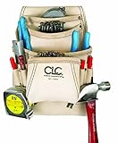 Custom Leathercraft 179354 Carpenter's Nail and Tool Bag Reversed Top Grain, 10-Pocket [並行輸入品]