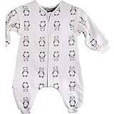 UEK 6重ガーゼ スリーパー パジャマ 袖外せる 2Way ベビー 寝袋 100％綿 長袖 通気 子供 赤ちゃん (L, パンダ柄)