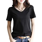 Amazon 半袖 Tシャツ レディース トップス Vネック 薄手 おしゃれ