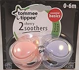 Tommee Tippee Latex Cherry Soothers 0 - 6m by Tommee Tippee