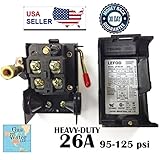 Pressure Switch for Air Compressor 95-125 psi Single Port HEAVY DUTY 26A Replaces HUBBELL FURNAS SQU