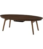 Amazon.co.jp : KEN JAPAN こたつ テーブル 楕円形 105×70cm 木製