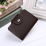 ユニセックスのpu財布カードウォレットポケットの女性のケースレザークレジットカードホルダー24スロットの男性