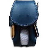 Amazon 携帯 に 便利 レザー ゴルフ ボール ケース ブラウン ボールケース