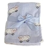 (スナグル・ベビー) Snuggle Baby 赤ちゃん・ベビー用 ひつじ ベビーブランケット 毛布 ショール (100cm x 75cm) (ベビーブルー)