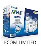 Philips Avent　新生児　授乳瓶セット　ビスフェノールの心配なし　SCD371　初心者セット　Classic +　付録茶色の箱