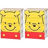 アイリスオーヤマ キャラクターチェスト 4段 プ―さん NHG-W554 2個セット