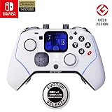 EVOTOP SELECT＋（WHITE） 【充電ドック／UWBドングル別売】ゲームコントローラー Nintendo Switch/PC対応 【任天堂ライセンス商品】 多機能LCDタッチスクリーン搭載 ワイヤレス 無線接続 有線接続 Proコントローラー