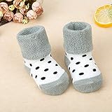 Yutner - ガールズボーイズコットンベビー漫画のソックス子供のための子供秋冬ベビーソックス厚く暖かい動物テリーソックス0-12ヶ月間 [グレードット ]