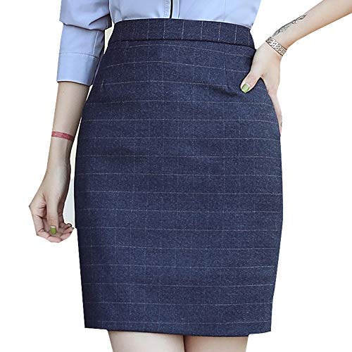 Mua スカート チェック ストライプ タイトスカート スーツスカート A