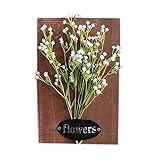 ファッショナブルな人工植物の装飾部屋の壁の装飾、白い花