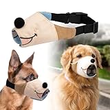 Sellerian 犬用マズル 犬の口輪 犬 口輪 口輪 犬 犬吠え防止グッズ S/M/L 通気性 小型/中型/大型犬 無駄吠え防止グッズ 犬 噛む 防止 外出便利 犬 吠え防止 家具破壊防止 噛み癖対策 傷舐め防止 調節可能 柔らかい 犬用訓練用品 (L)