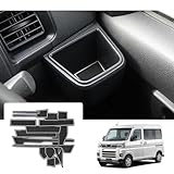 【GAFAT】ダイハツ アトレー 6代目 S700系S700V/S700W/S710V/S710W型 R3.12~新型 専用 ドアポケットマット S700系 ラバーマット アトレー アクセサリー ゴム カスタム 防音 ドリンクホルダー ドレスアップ インテリア Atrai ラバーマット 傷 汚れ防止 滑り止め (15枚セット、ホワイト)