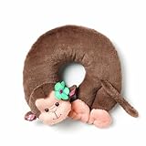 Nat and Jules Floralicious Travel Pillow, Monkey by Nat and Jules [並行輸入品]