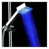Greenery LED シャワーヘッド マイナスイオン レインボーカラー バッテリーが必要ない SDS-A4 節水 増圧 消臭 浄水機能付 温度により色が変わる 虹色の水流が楽しめる LED9個 電