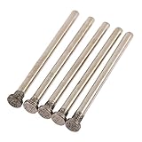 ダイヤモンドビット 研削ヘッド ビット ミニルーター 研磨用 回転ヤスリ 5mm T型 5本入りセット