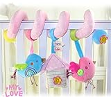 Taurau.C 子供玩具　知育おもちゃ　ベビーベッドハンギング　人形　ベビーキッズベアー装飾おもちゃ　鳥　カラフル　出産　誕生日　音楽