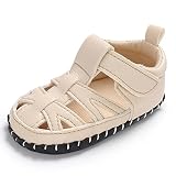 Tokuonn　ベビーサンダル　シューズ　男の子　女の子　赤ちゃ靴　幼児用　学步靴　歩行練習　滑り止め　履き心地いい　お出かけ　散步（12cm.ベージュ）