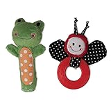 Boppy Gentle Forest Lil Ladybug Teether and Frankie Frog Squeaker by Boppy