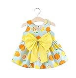 FEVON　ワンピース　ベビー　女の子　ノースリーブ　夏物　可愛い　レモンのプリンツ　蝶結び付き　おしゃれ　チュニック　ドレス　キッズ　ガールズ　女児　赤ちゃん　ふわふわ　新生児　プリンセス　結婚式　