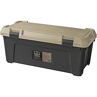 JEJアステージ(JEJ Astage) 収納ボックス 日本製 アウトドア キャンプ 踏台 耐荷重80kg 車載 積み重ね [Sシリーズ ツールストッカー800S] サンドベージュ 幅80×奥行38×高さ33cm