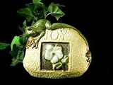 IWDSC 049-56080 Stone Resin Frog Garden Sign Joy