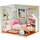 Zhhlinyuan Handmade Assembling Cabin モデル Dollhouse Wooden Warm Cabin Princess House Model Children T
