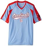 MLBセントルイス・カージナルスメンズピッチPerfection Coopファッショントップス L ブルー