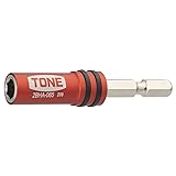 トネ(TONE) 電動ドリル用ビットホルダー 2BHA-065 ビット差込 レッド 全長65mm