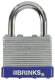 Brinks 162 – 40001 1 – 9 / 16インチ40 mmラミネートスチール南京錠、1パックby Brinks