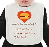 Ways to my heart ネクタイを有する有機ビブ Medium