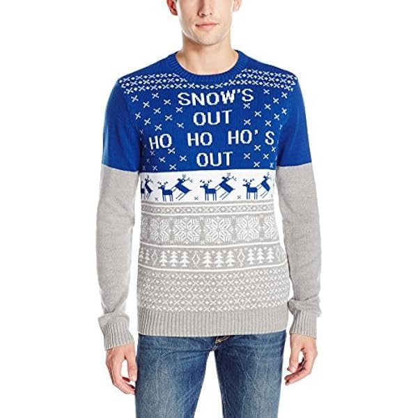 Ugly Christmas Sweater Men's Snow's Out 