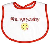 Raindrops Hungry Baby Hashtag Bib, Orange by Raindrops