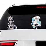 車用ステッカー 白上フブキ ステッカー シール バーチャルアイドル DIY 改造 痛車 防水ステッカー バイク 車 ドア 窓 壁シール 装飾 記念品 誕生日 プレゼント (B,10CM)