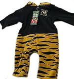 MascotWear See My Hood幼児12月Missouri Tigersポリエステルフリースジップアップフード付きOnesie