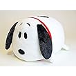 ピーナッツ まんまる スヌーピー テレビクッション ＢＫ