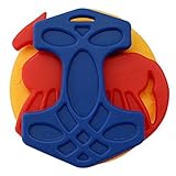 Blue/Red/Yellow Set of Viking Silicone Teething Toys by Helles Teeth