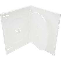 DVD空ケース トールケース 2枚組用　白と半透明を各100枚合計 200枚 DVDケース（1枚収納・トールケース・50枚・ホワイト）200-FCD032