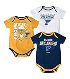 セントルイス・ブルース3個入り赤ちゃんクリーパーボディスーツセット ブルー